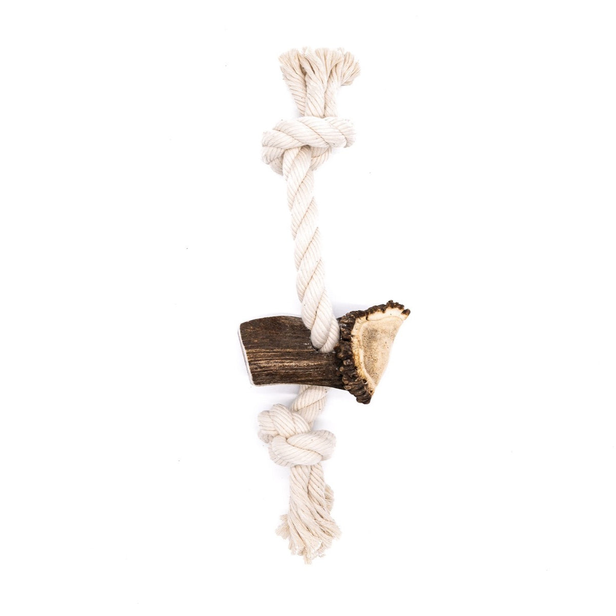 X-Large Split Elk Antler Rope Toy